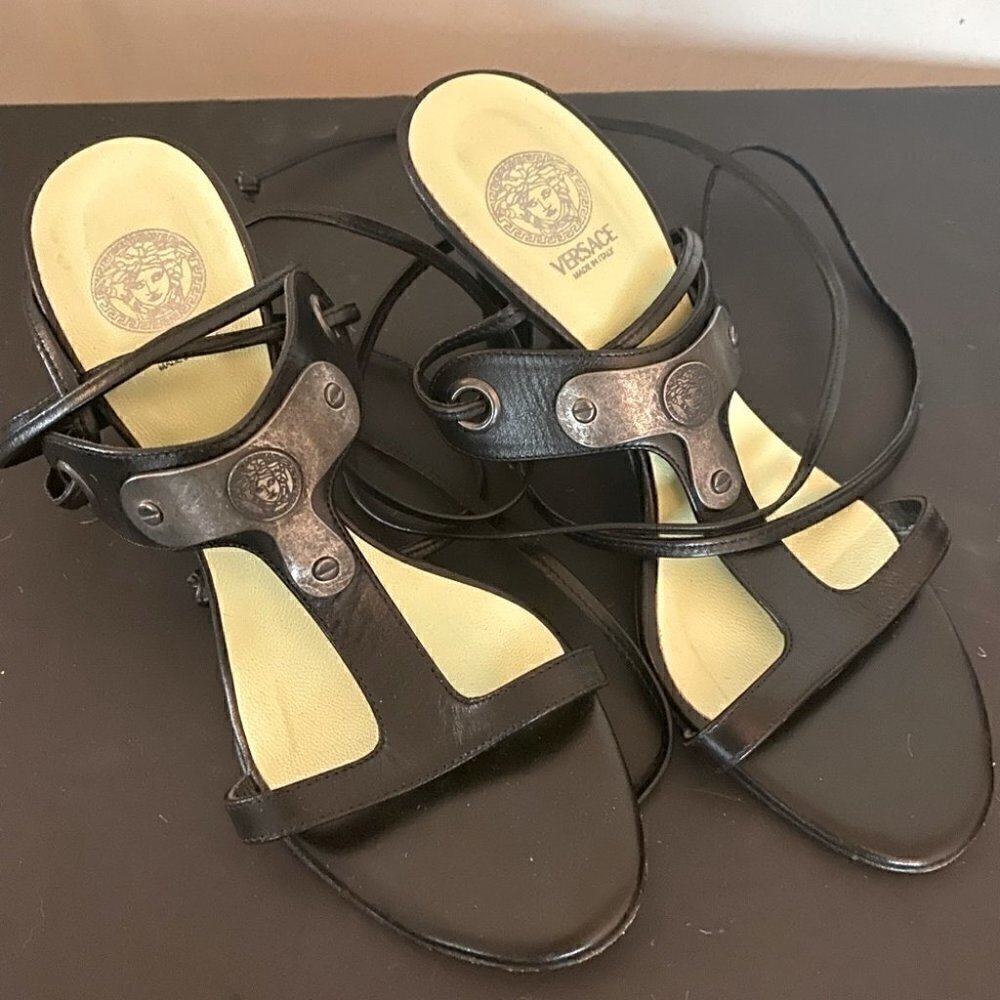 Versace leather sandals